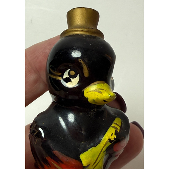 Vintage Lot Made in Japan Redware Figurines Anthropomorphic Frog Ladybug Birds - Picture 6 of 12